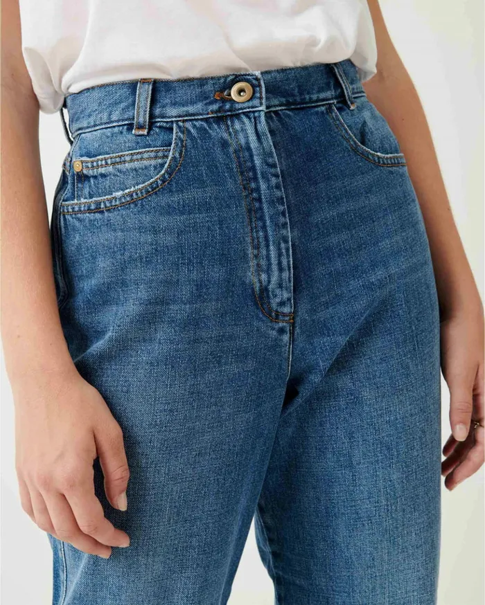 Sessn Womens Trousers Loon pant Vintage Blue