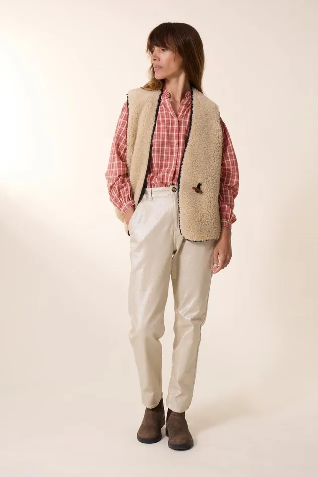Shirts and Blouses Women Leon and Harper Chiara Multi Shirt Red