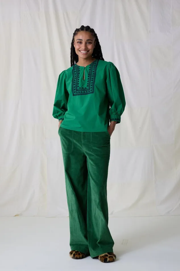 Shirts and Blouses Women Leon and Harper Coquine Plain Shirt Green
