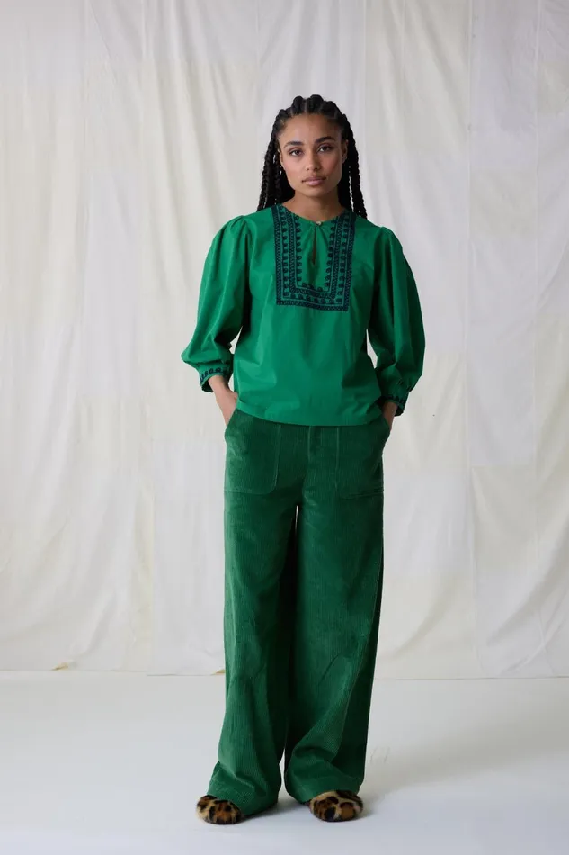 Shirts and Blouses Women Leon and Harper Coquine Plain Shirt Green