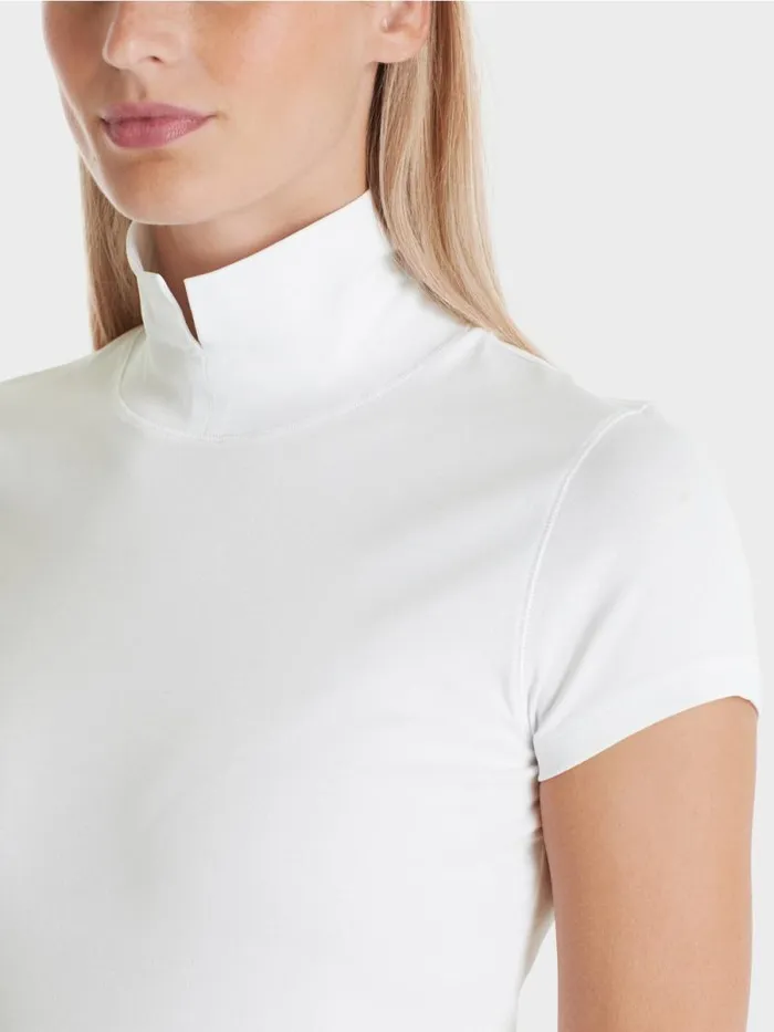 Shirts and Tops Damen Marc Cain Hochgeschlossenes TShirt White