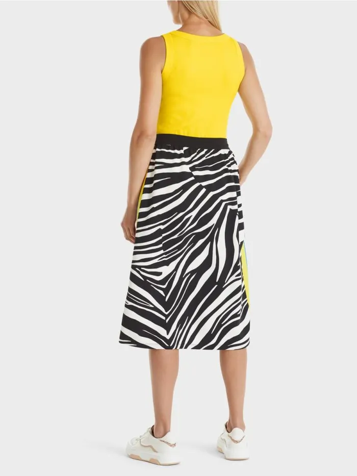 Shirts and Tops Damen Marc Cain rmelloses Top Aus Baumwollripp Sunshine