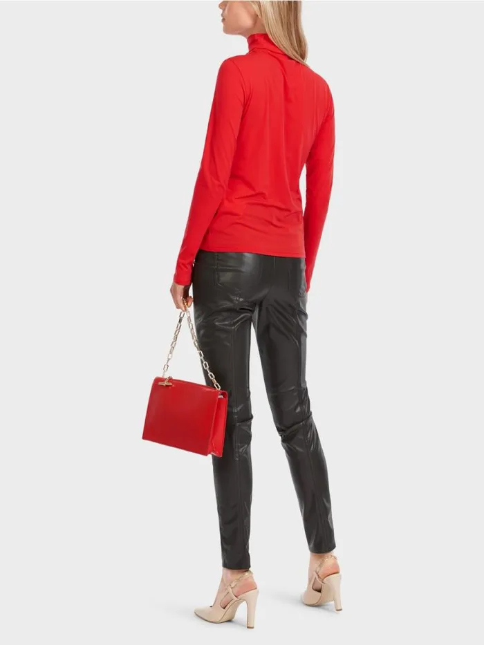 Shirts and Tops Damen Marc Cain TShirt Mit Rollkragen Bright Fire Red