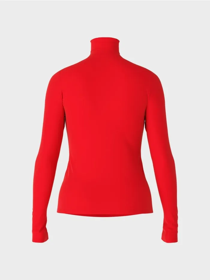 Shirts and Tops Damen Marc Cain TShirt Mit Rollkragen Bright Fire Red