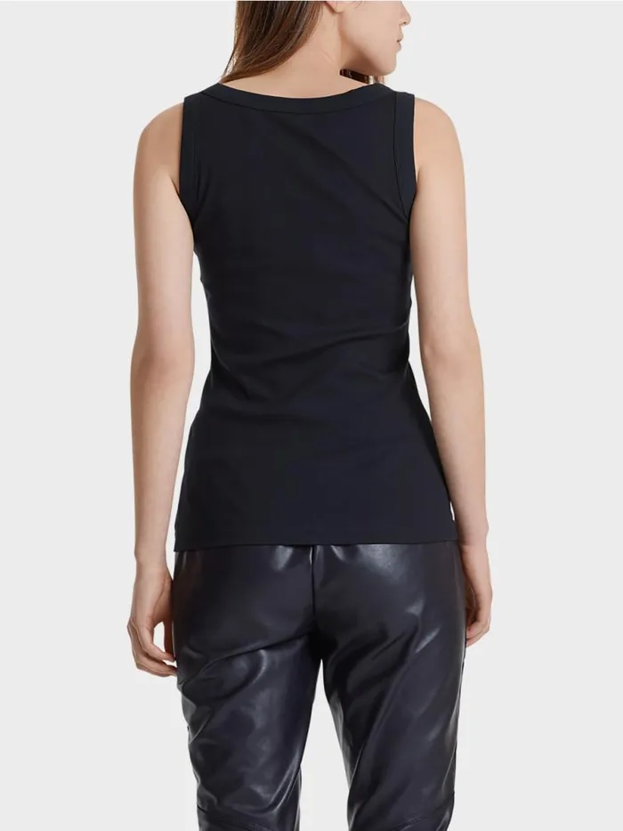 Shirts and Tops Damen Marc Cain Tanktop Aus Feinripp Midnight Blue