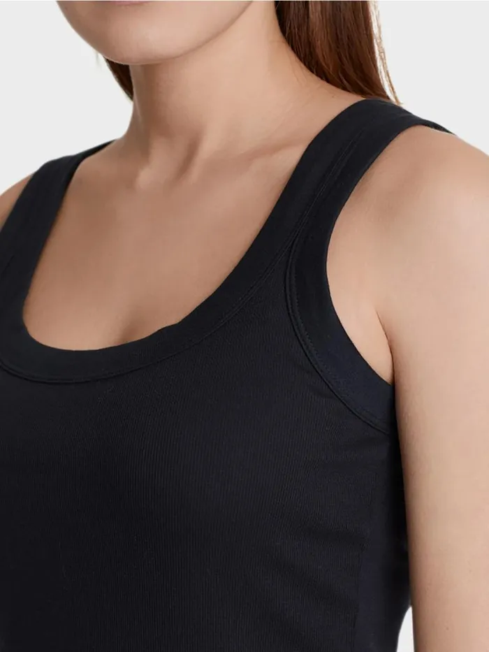 Shirts and Tops Damen Marc Cain Tanktop Aus Feinripp Midnight Blue