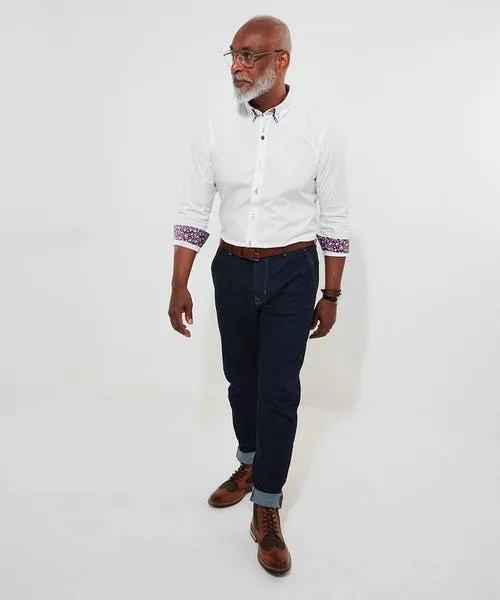 Shirts Apparel Distinctive Double Collar Shirt White Joebrowns Shirts Apparel Distinctive Double Collar Shirt White Joebrowns