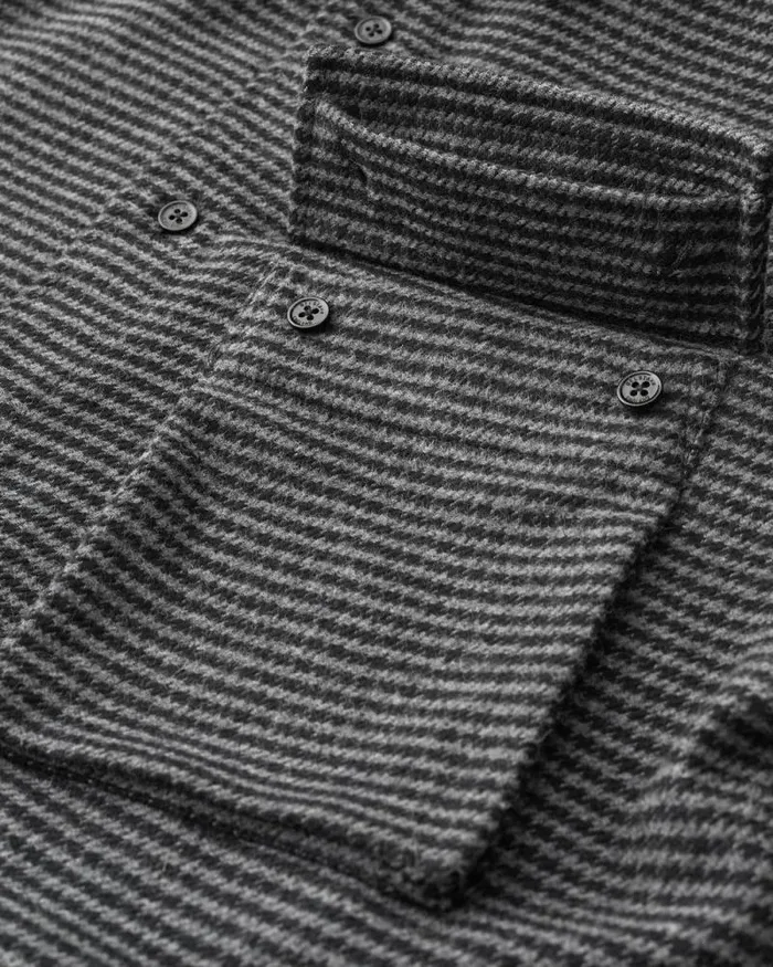 Shirts Men Belstaff Scale Shirt Black Charcoal
