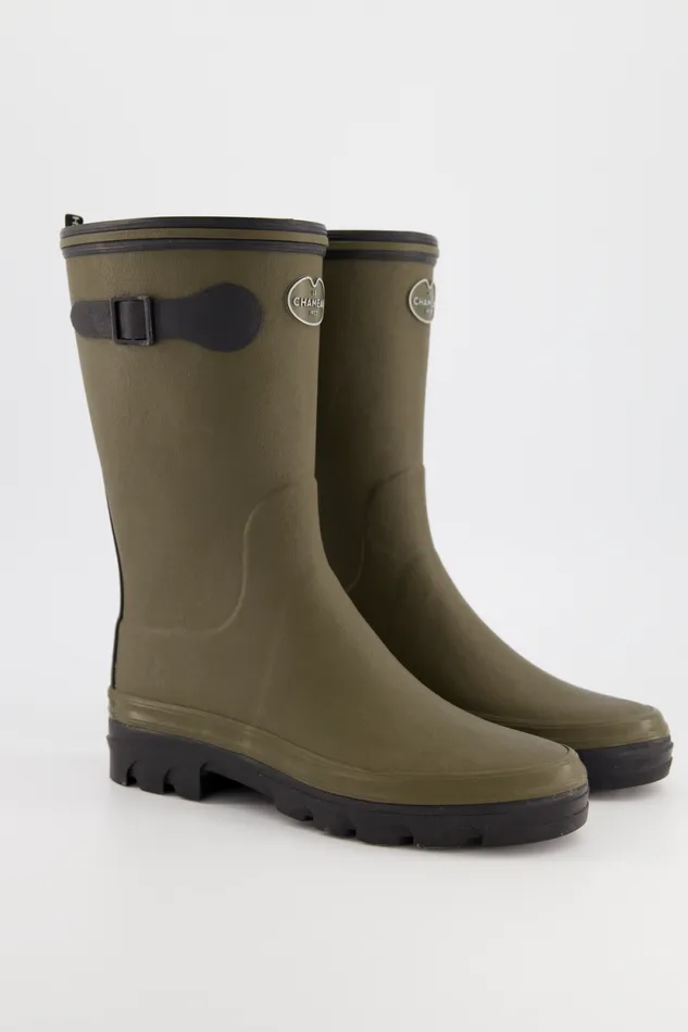 Shoes Women Leon and Harper Rain Boots Khaki