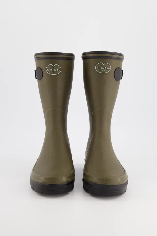 Shoes Women Leon and Harper Rain Boots Khaki