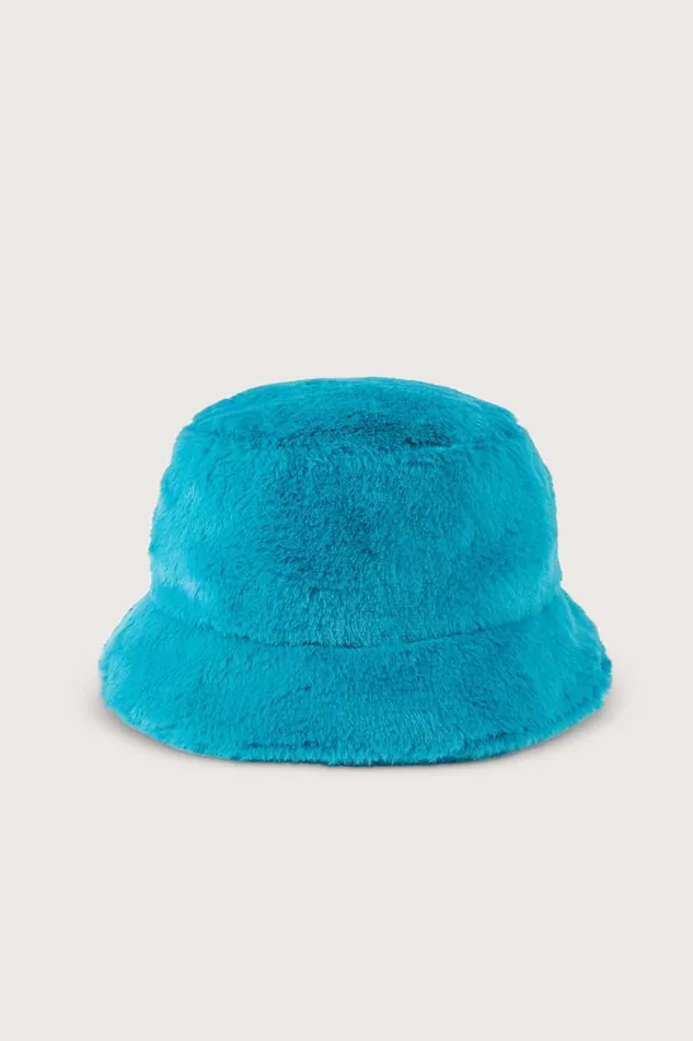 Shop Simon Miller HATS Furry Drop Hat Deep Sea