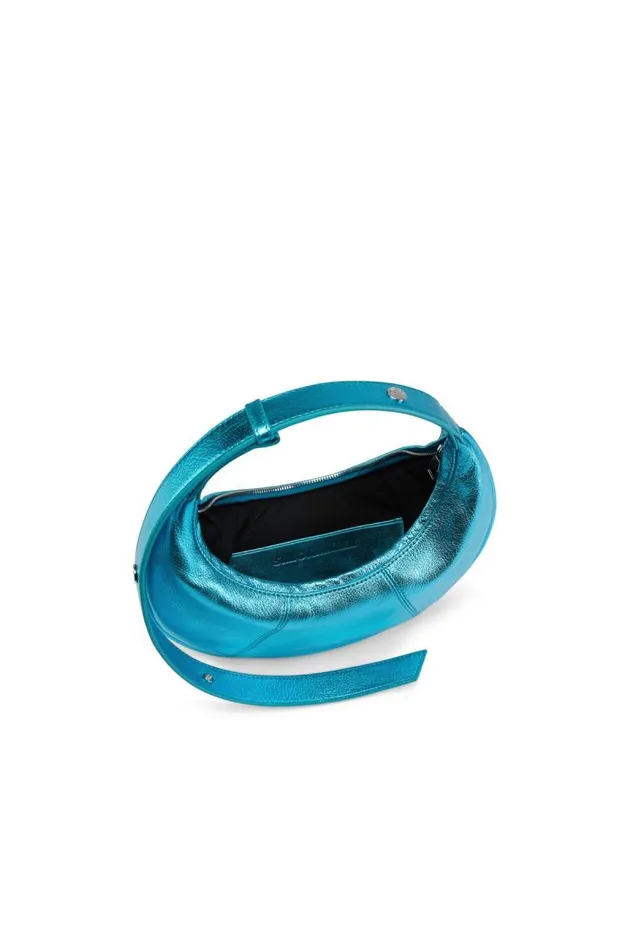 Shop Simon Miller MINI BAGS Mini Dough Bag With Adjustable Strap Suburban Blue