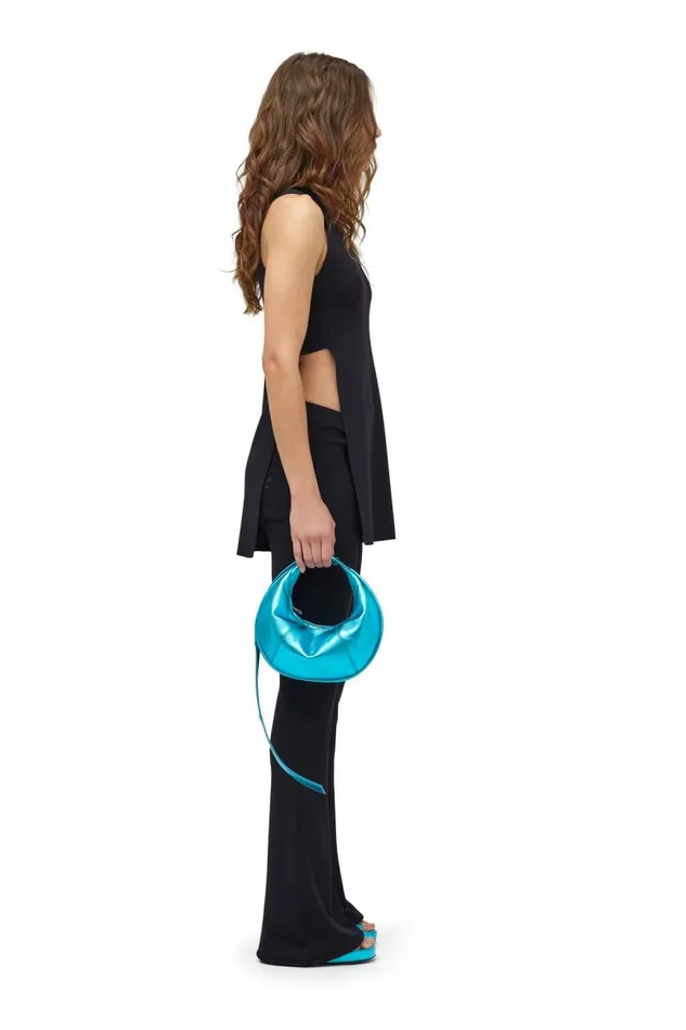 Shop Simon Miller MINI BAGS Mini Dough Bag With Adjustable Strap Suburban Blue