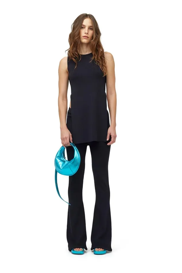 Shop Simon Miller MINI BAGS Mini Dough Bag With Adjustable Strap Suburban Blue
