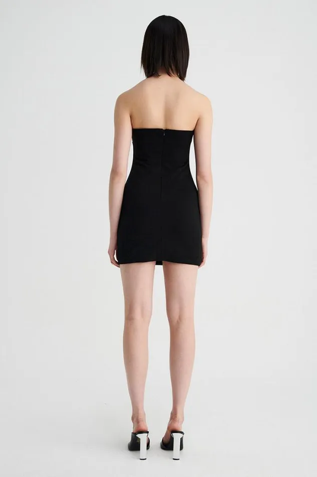Shop SUBOO Dresses Stella Strapless Mini Dress 8211 Black