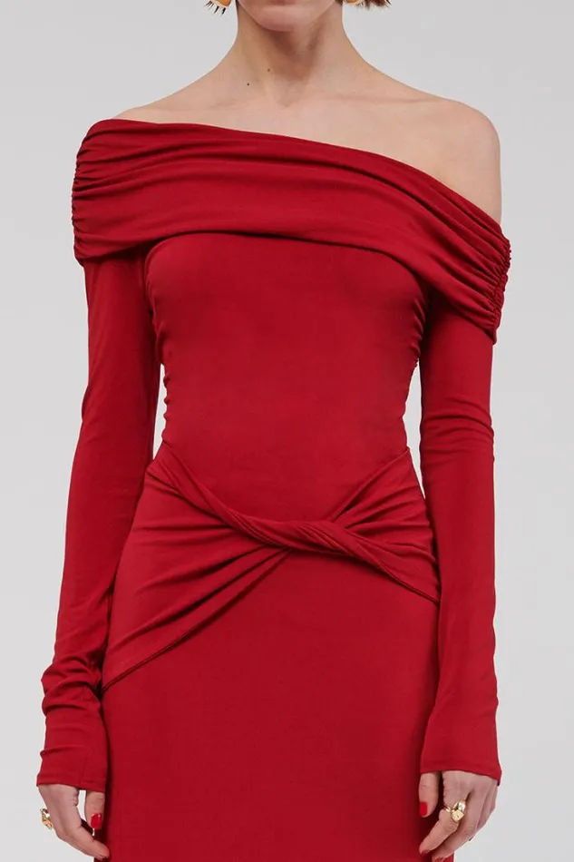 Shop SUBOO Dresses Theta Twist Front Maxi Dress