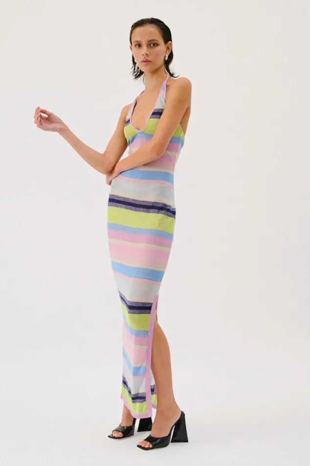 Shop SUBOO Dresses Zephyr Halter Maxi Dress