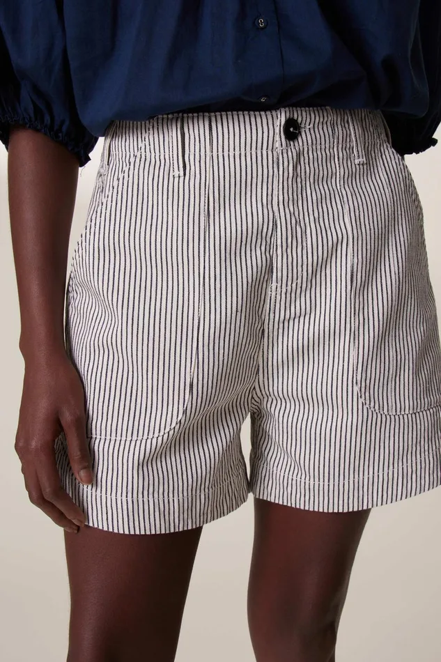 Skirts and Shorts Women Leon and Harper Alfonsa Strp Short Ecru