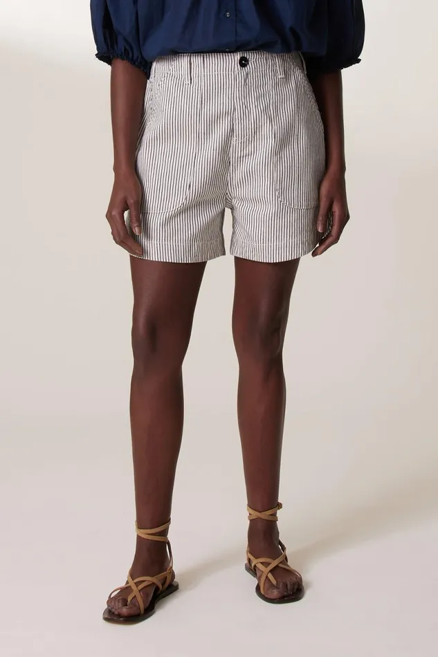 Skirts and Shorts Women Leon and Harper Alfonsa Strp Short Ecru