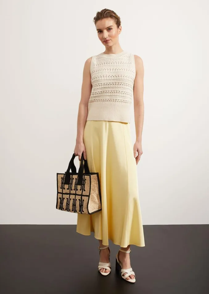 Skirts Women HOBBS Charteris Skirt Pale Yellow
