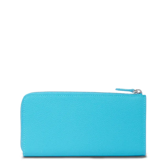 Slim Zip Wallet Ocean Blue Women Lancel Wallet Slim Zip Wallet Ocean Blue Women Lancel Wallet