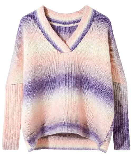 Sloe Joes Super Soft VNeck Jumper Multi Knitwear and Cardigans Joebrowns Apparel Sloe Joes Super Soft VNeck Jumper Multi Knitwear and Cardigans Joebrowns Apparel