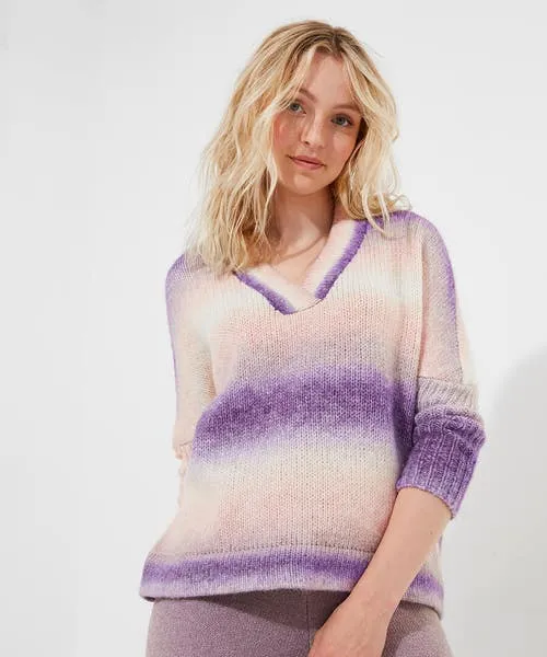 Sloe Joes Super Soft VNeck Jumper Multi Knitwear and Cardigans Joebrowns Apparel Sloe Joes Super Soft VNeck Jumper Multi Knitwear and Cardigans Joebrowns Apparel