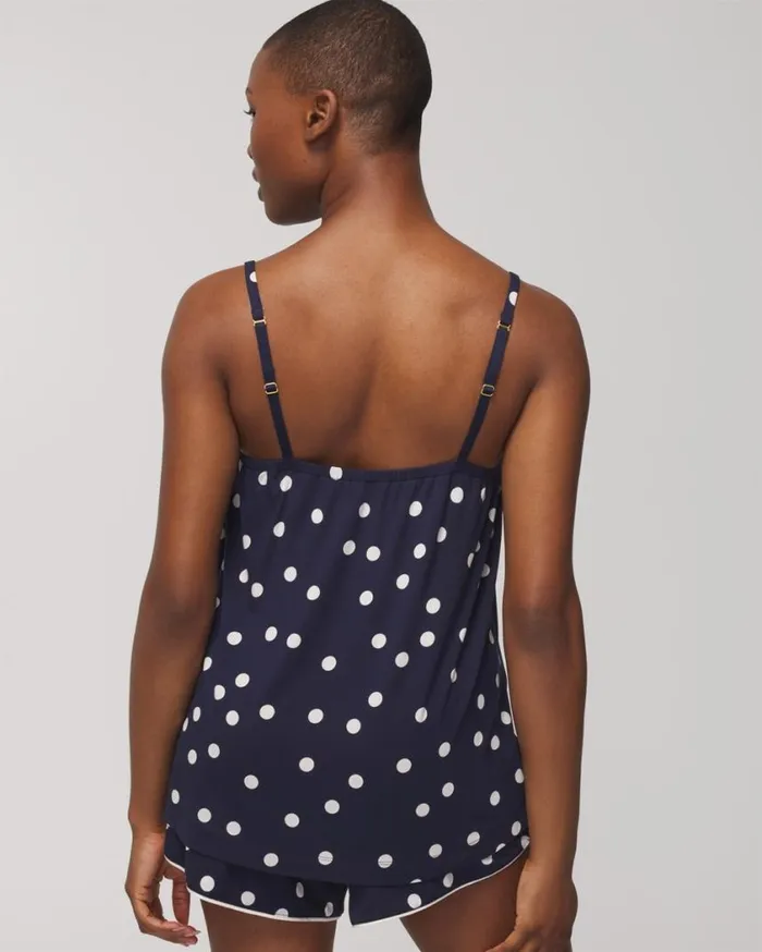 Soma Cool Nights Cami Merry Dot G Navyivory Women Matching Sets and Separates