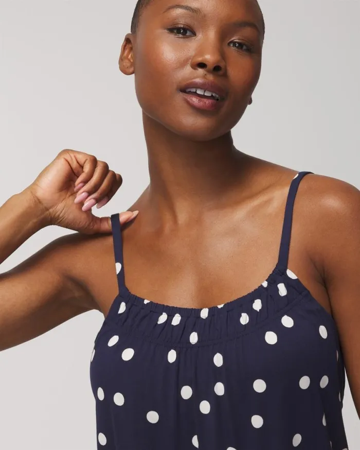 Soma Cool Nights Cami Merry Dot G Navyivory Women Matching Sets and Separates