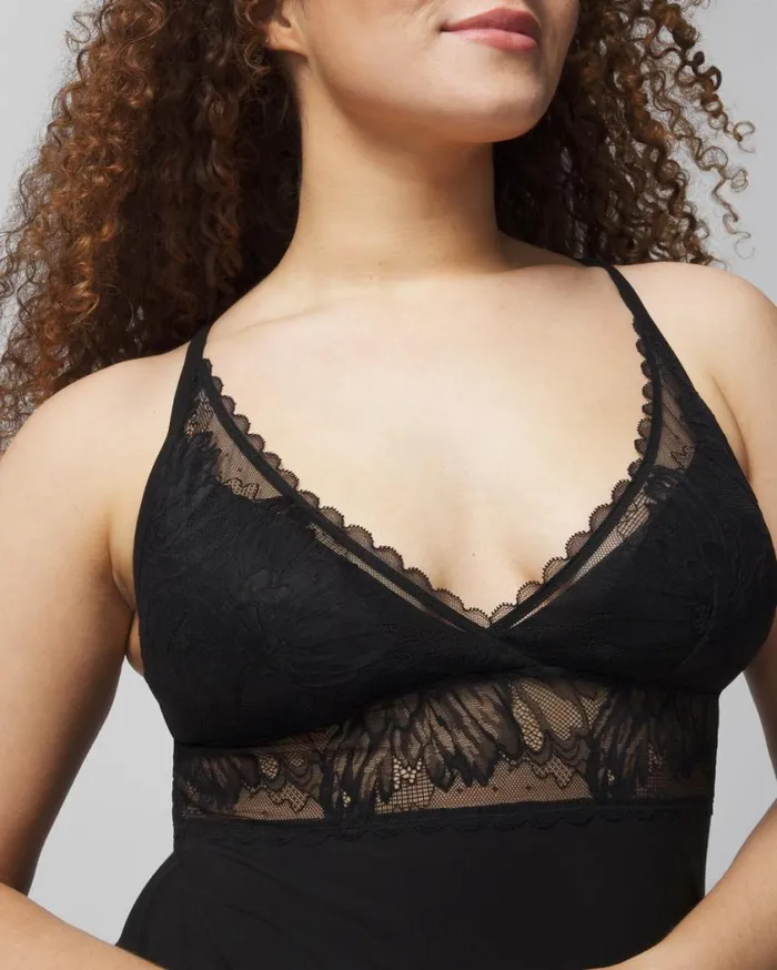 Soma Cool Nights Cami With Plunge Necklline Nightfall Navy Women Lingerie