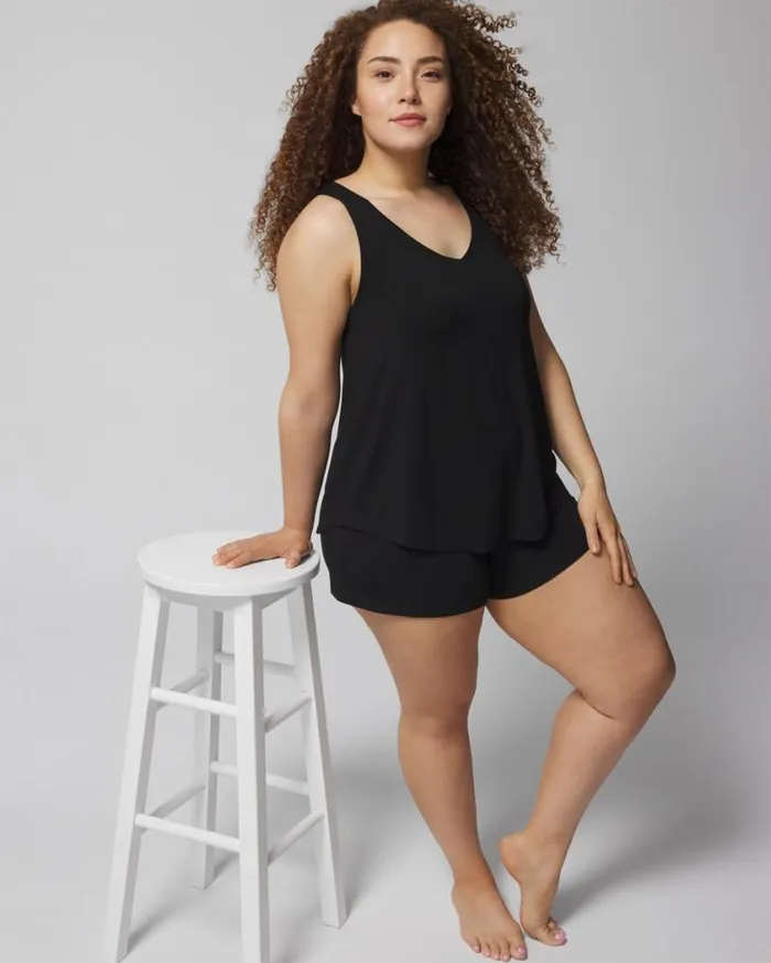 Soma Cool Nights VNeck Tank Limelight Women Matching Sets and Separates