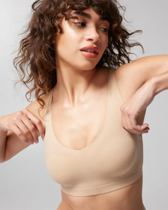 Soma Enbliss Racerback Bralette Blurred Graphite Women Bras