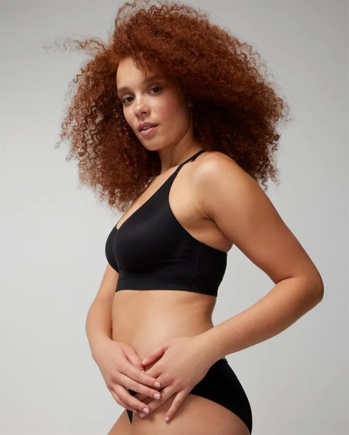Soma Enbliss Racerback Lace Bralette Black Women Bras