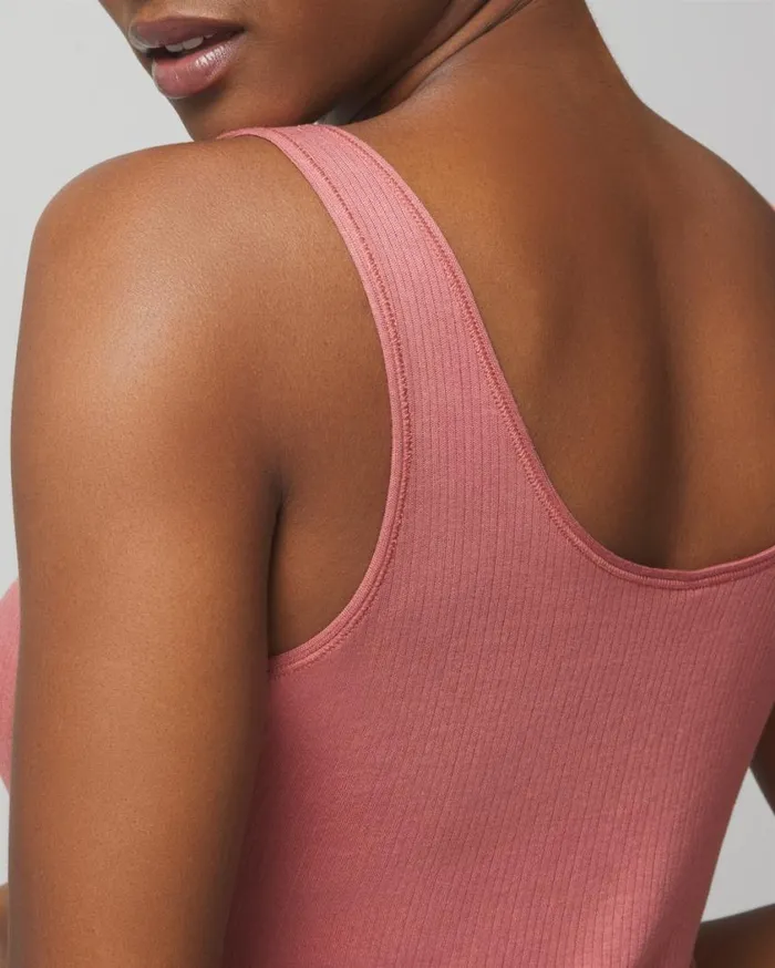 Soma Lightweight Rib Knit Tank Heather Barely There Women Matching Sets and Separates
