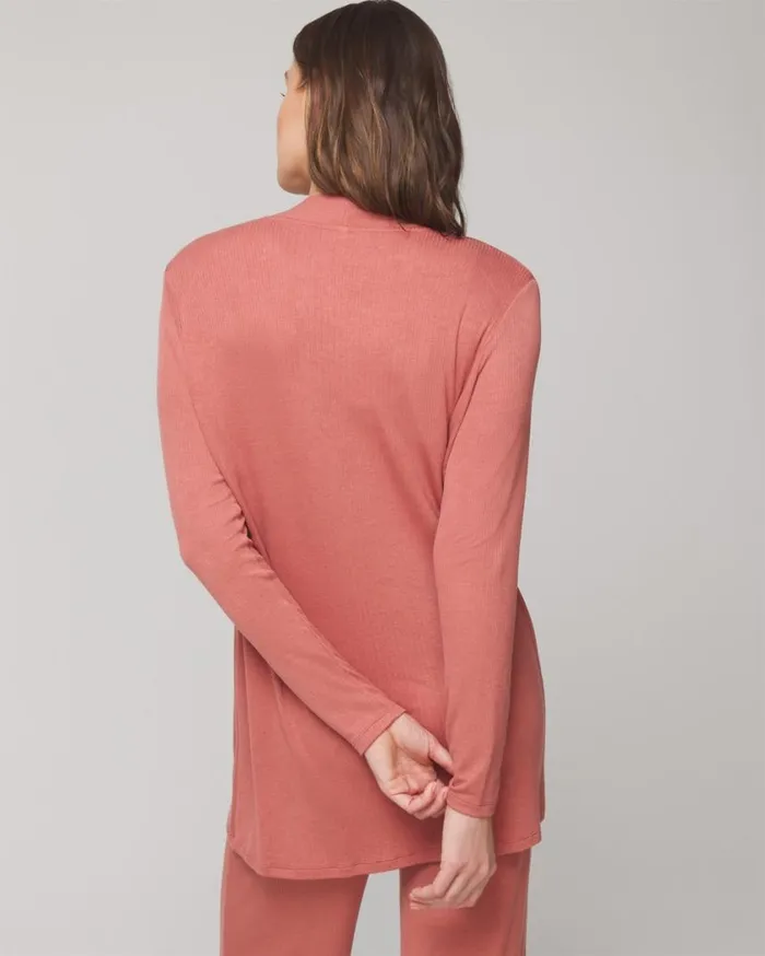 Soma Lightweight Rib Knit Wrap Heather Opal Gray Women Matching Sets and Separates