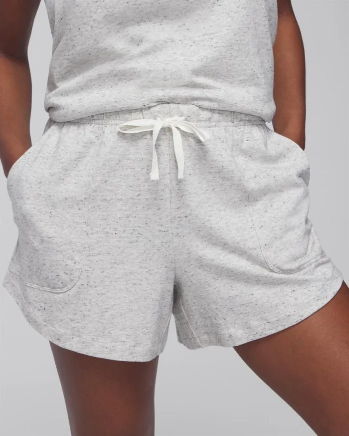 Soma Most Loved Cotton Shorts Heather Agate Women Matching Sets and Separates