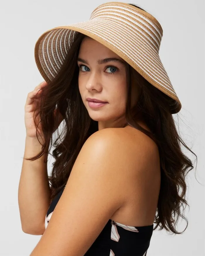 Soma Soma Swim RollUp Visor Brown Women Swim