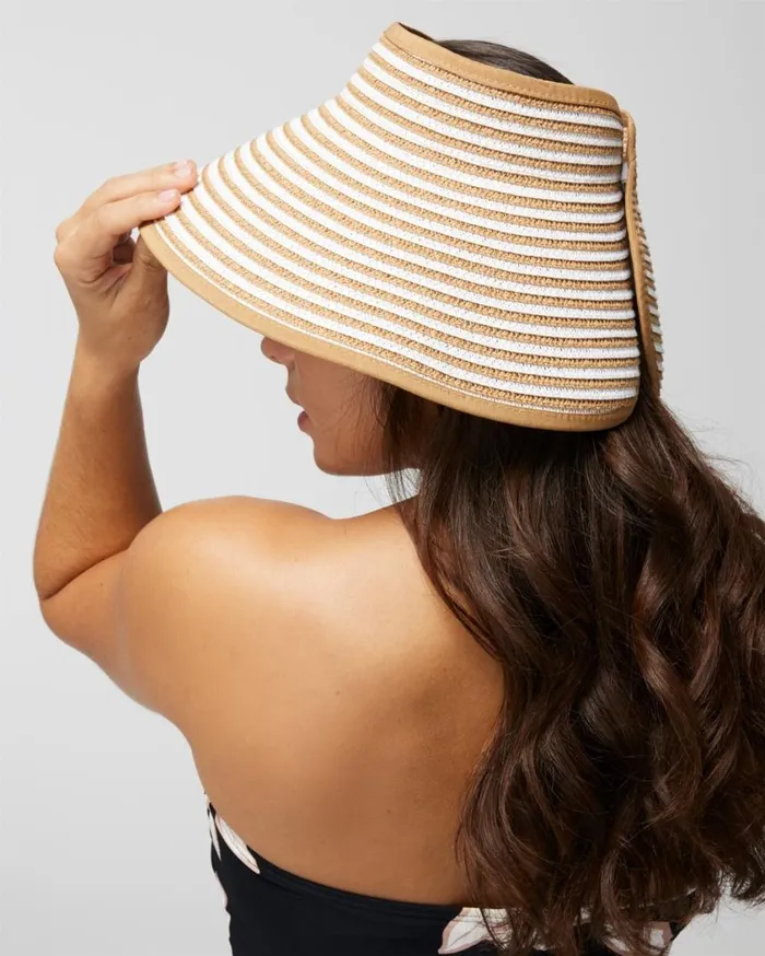 Soma Soma Swim RollUp Visor Brown Women Swim