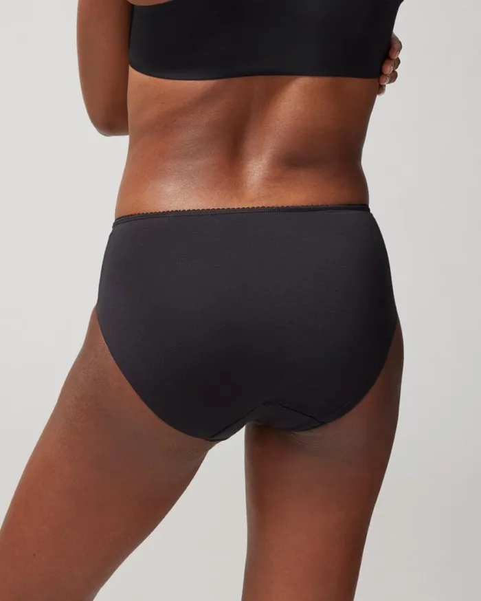 Soma Vanishing Edge Cotton Blend WLace High Leg Poet Pink Women Panties