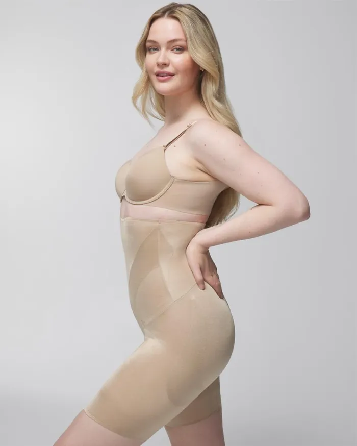 Soma Vanishing Edge High Waist Thigh Slimmer Pale Sand Women Panties