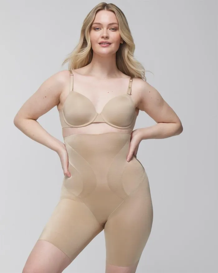 Soma Vanishing Edge High Waist Thigh Slimmer Pale Sand Women Panties
