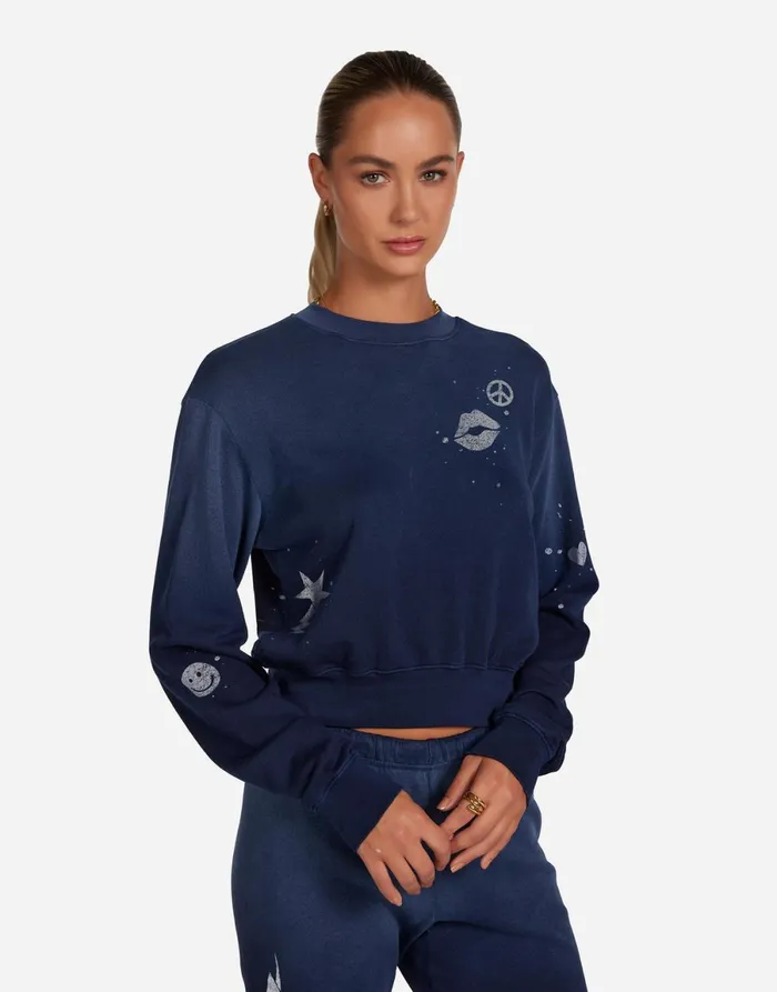 Spalding Tiger Elements Navy Ombre Women039s Lauren Moshi Long Sleeve
