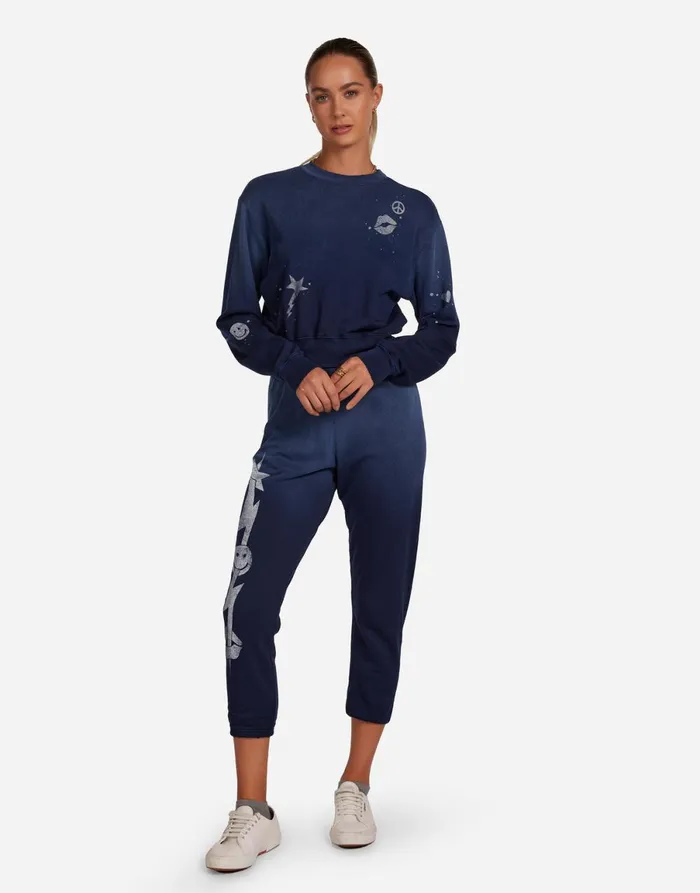 Spalding Tiger Elements Navy Ombre Women039s Lauren Moshi Long Sleeve
