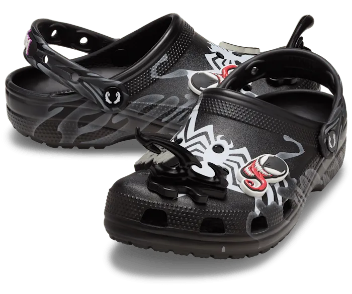 SpiderMan Venom Classic Clog Black Women Crocs Clogs