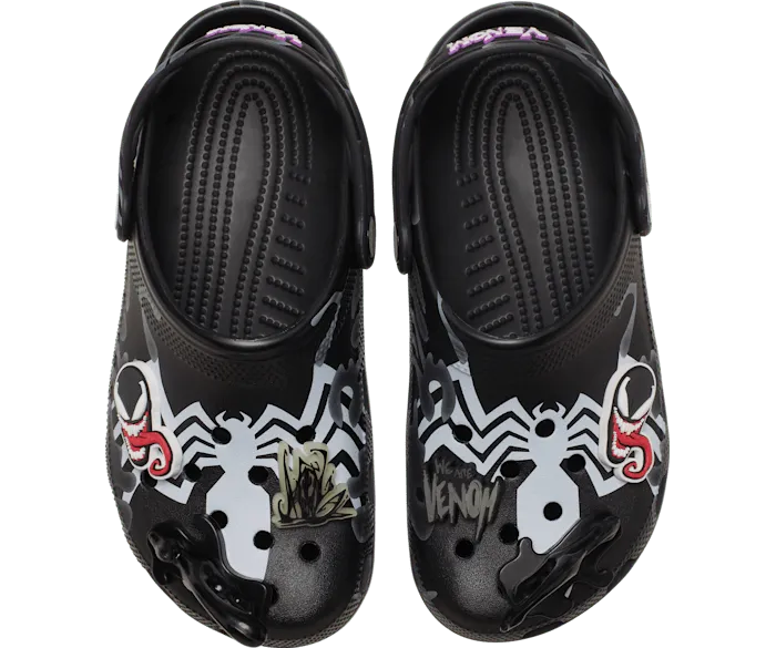 SpiderMan Venom Classic Clog Black Women Crocs Clogs