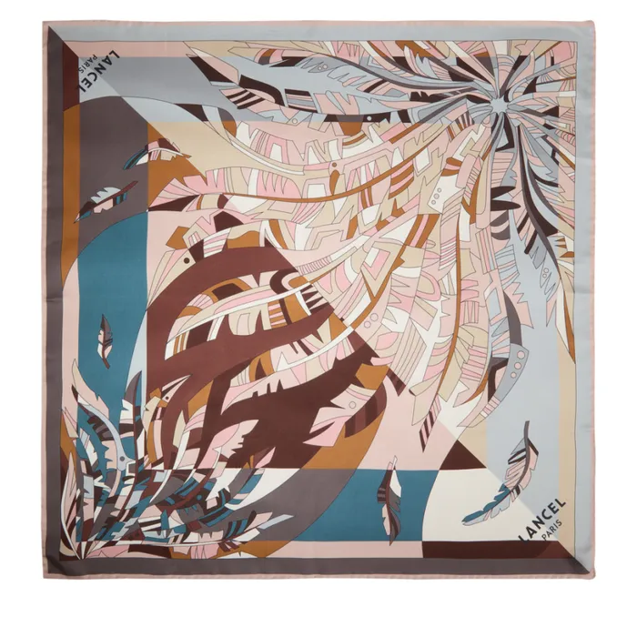 Square 90 Multico Opaline Women Lancel Silk Square And Headband
