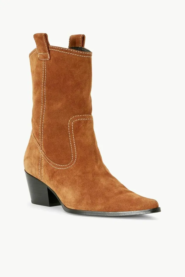 STAUD Boots JUNE BOOT Tan Suede 8211 Women