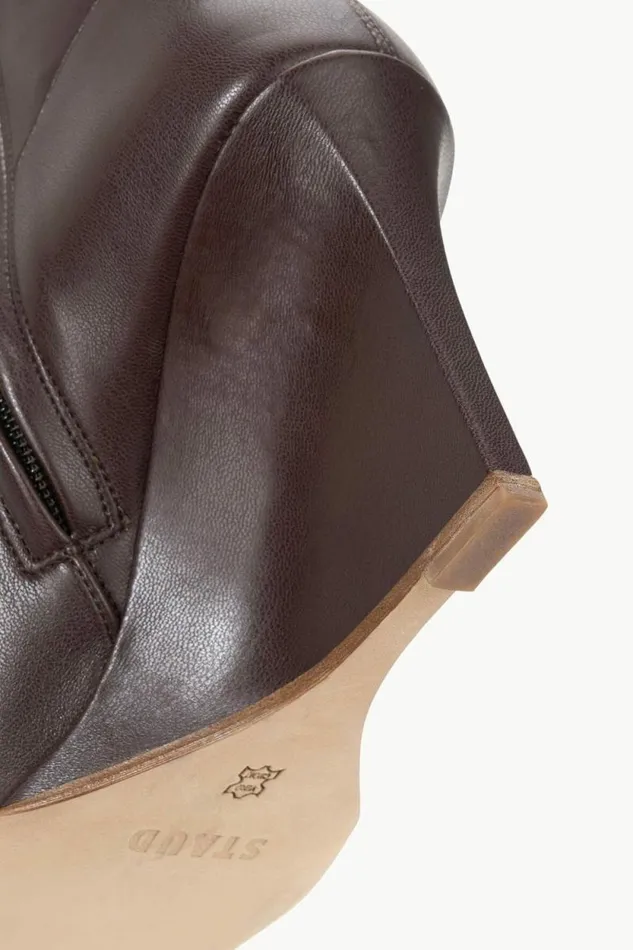 STAUD Boots VESPER ANKLE WEDGE BOOT Espresso 8211 Women STAUD Boots VESPER ANKLE WEDGE BOOT Espresso 8211 Women