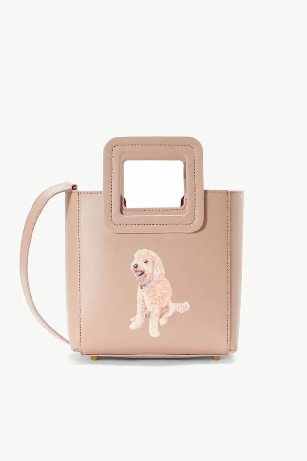 STAUD Custom Handbags CUSTOM MINI SHIRLEY LEATHER BAG Blush 8211 Women