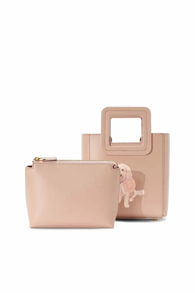 STAUD Custom Handbags CUSTOM MINI SHIRLEY LEATHER BAG Blush 8211 Women